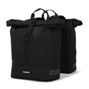 URBAN PROOF Double Rolltop Fahrradtasche - Schwarz