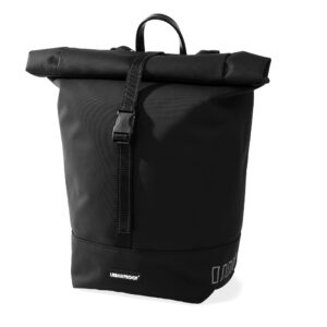 URBAN PROOF Einzelne Rolltop-Fahrradtasche - Schwarz