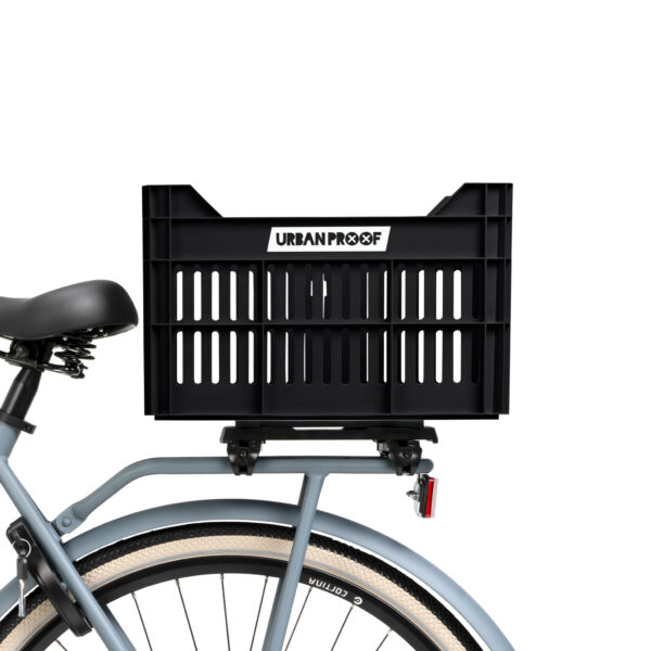 URBAN PROOF Recycled Bike Crate 30L CLICK - Black - Image 11