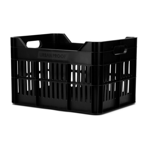 URBAN PROOF Recycled Bike Crate 30L CLICK - Black - Image 2