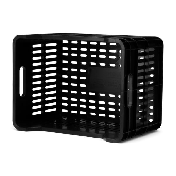 URBAN PROOF Recycled Bike Crate 30L CLICK - Black - Image 5