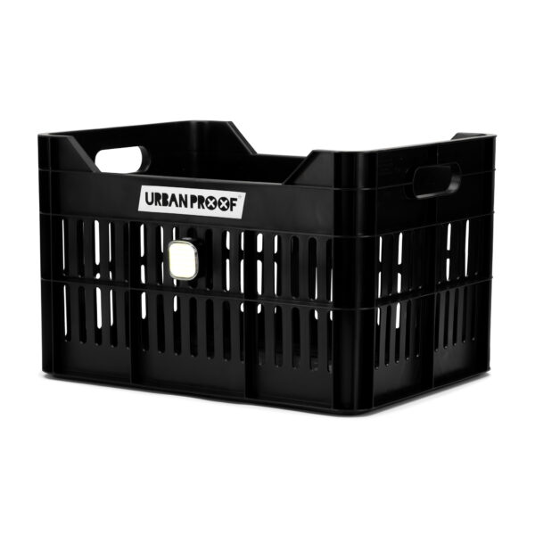 URBAN PROOF Recycled Bike Crate 30L CLICK - Black - Image 7