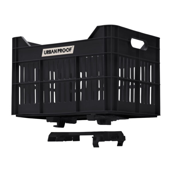URBAN PROOF Recycled Bike Crate 30L CLICK - Black - Image 8