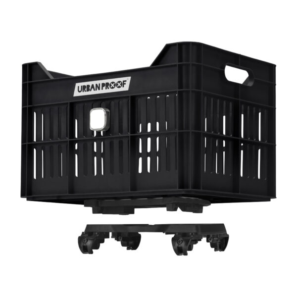 URBAN PROOF Recycled Bike Crate 30L CLICK - Black - Image 9