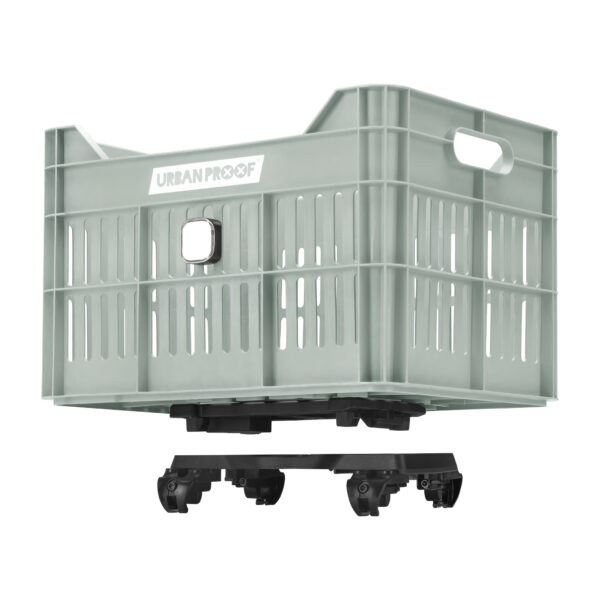 URBAN PROOF Recycled Bike Crate 30L CLICK - Misty mint green - Image 9