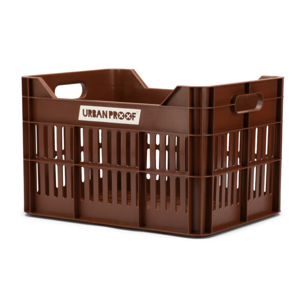 URBAN PROOF Recycled Bike Crate 30L CLICK - Dark Brown