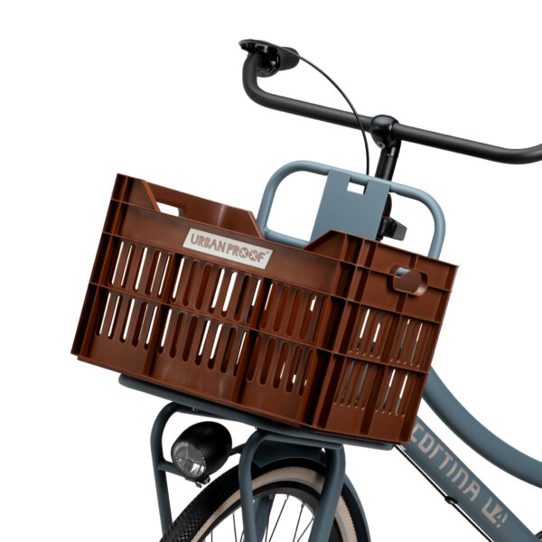 URBAN PROOF Recycled Bike Crate 30L CLICK - Dark Brown - Image 10