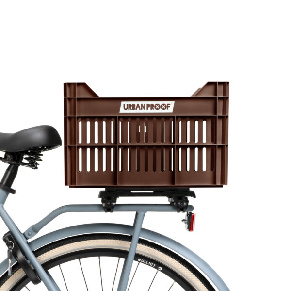 URBAN PROOF Recycled Bike Crate 30L CLICK - Dark Brown - Image 11