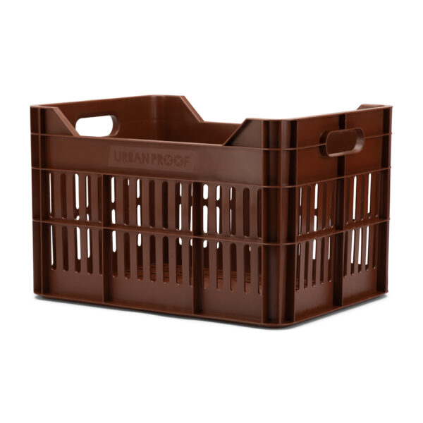 URBAN PROOF Recycled Bike Crate 30L CLICK - Dark Brown - Image 2