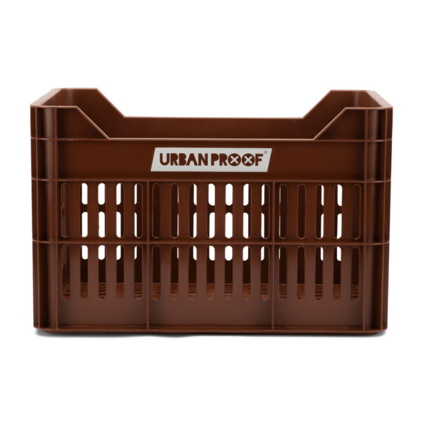 URBAN PROOF Recycled Bike Crate 30L CLICK - Dark Brown - Image 3