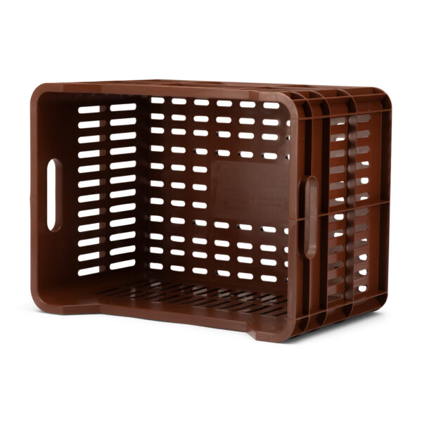 URBAN PROOF Recycled Bike Crate 30L CLICK - Dark Brown - Image 5
