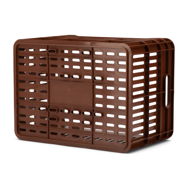 URBAN PROOF Recycled Bike Crate 30L CLICK - Dark Brown - Image 6