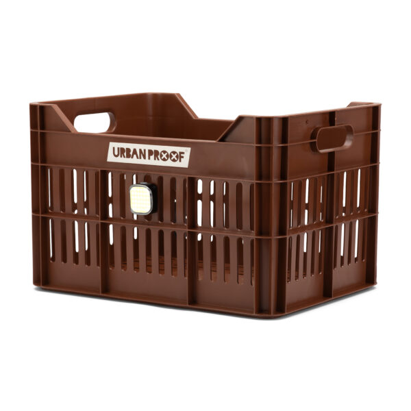 URBAN PROOF Recycled Bike Crate 30L CLICK - Dark Brown - Image 7