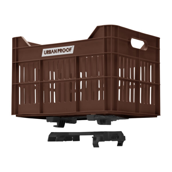 URBAN PROOF Recycled Bike Crate 30L CLICK - Dark Brown - Image 8