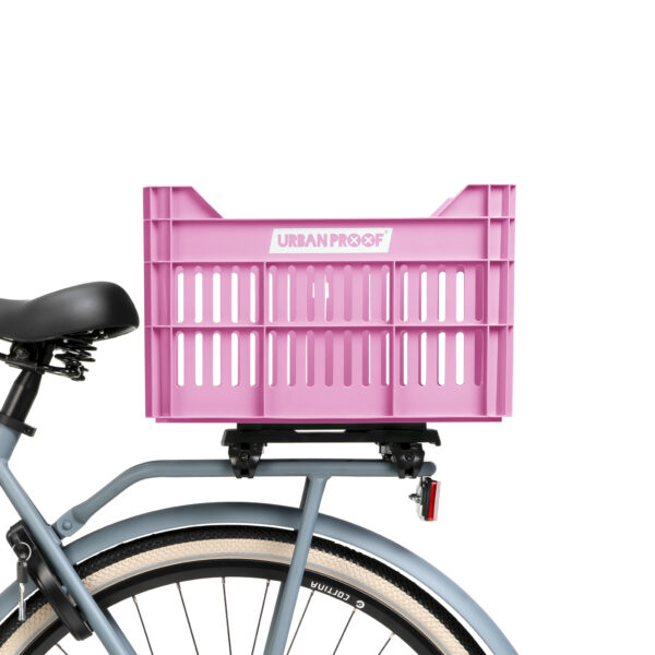 URBAN PROOF Recycled Bike Crate 30L CLICK - Bright Pink - Image 11