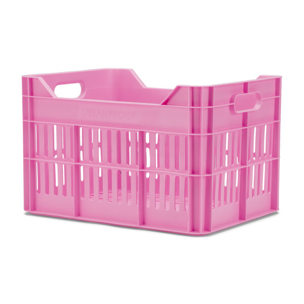 URBAN PROOF Recycled Bike Crate 30L CLICK - Bright Pink - Image 2
