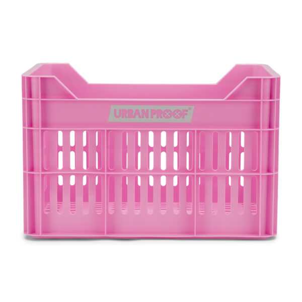 URBAN PROOF Recycled Bike Crate 30L CLICK - Bright Pink - Image 3
