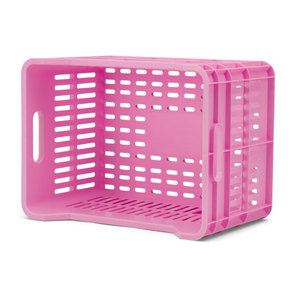 URBAN PROOF Recycled Bike Crate 30L CLICK - Bright Pink - Image 5