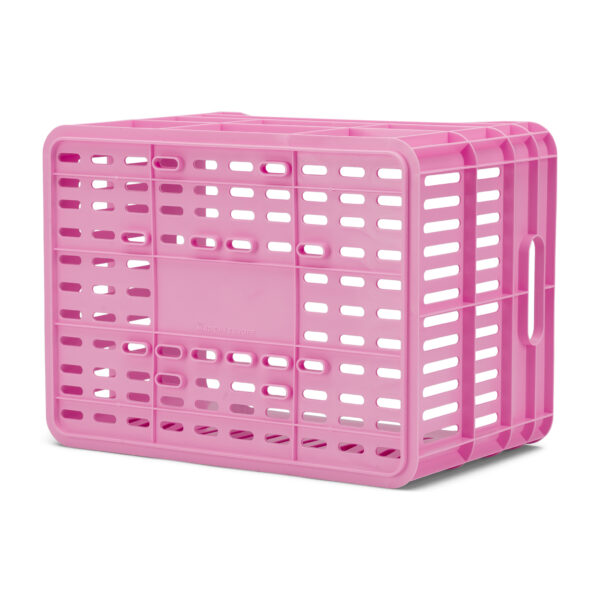 URBAN PROOF Recycled Bike Crate 30L CLICK - Bright Pink - Image 6