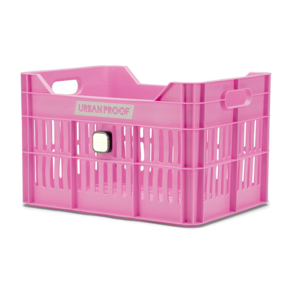 URBAN PROOF Recycled Bike Crate 30L CLICK - Bright Pink - Image 7