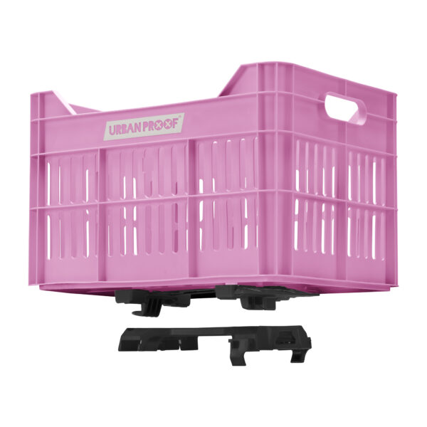 URBAN PROOF Recycled Bike Crate 30L CLICK - Bright Pink - Image 8