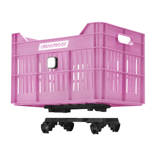 URBAN PROOF Recycled Bike Crate 30L CLICK - Bright Pink - Image 9