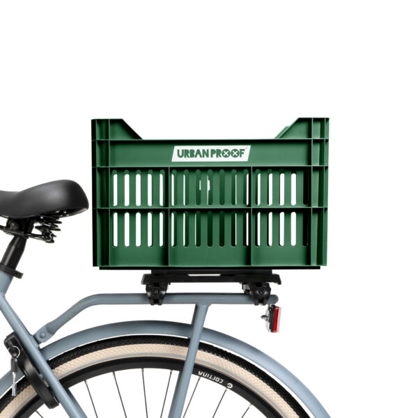 URBAN PROOF Recycled Bike Crate 30L CLICK - Retro Green - Image 11