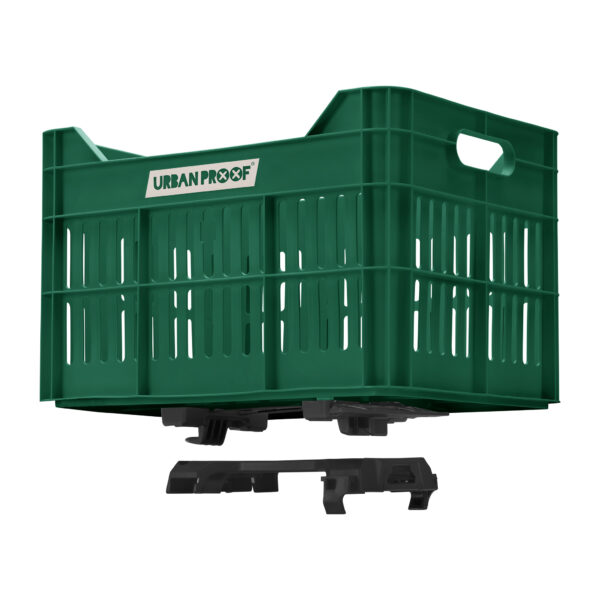 URBAN PROOF Recycled Bike Crate 30L CLICK - Retro Green - Image 8