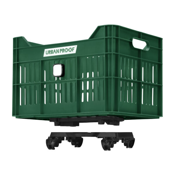 URBAN PROOF Recycled Bike Crate 30L CLICK - Retro Green - Image 9