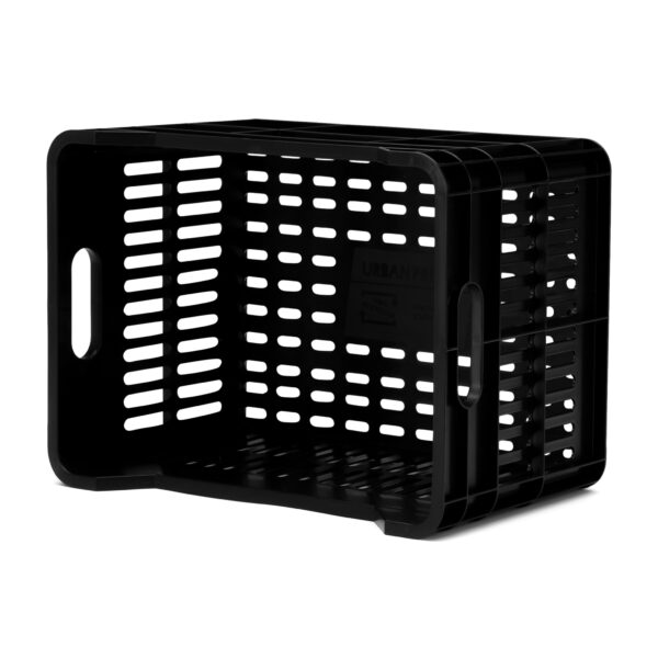 URBAN PROOF Recycled Bicycle Crate 15L JUNIOR - Black - Image 5