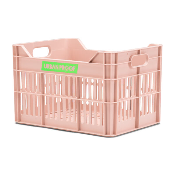 URBAN PROOF Recycled Bicycle Crate 15L JUNIOR - Hot pink