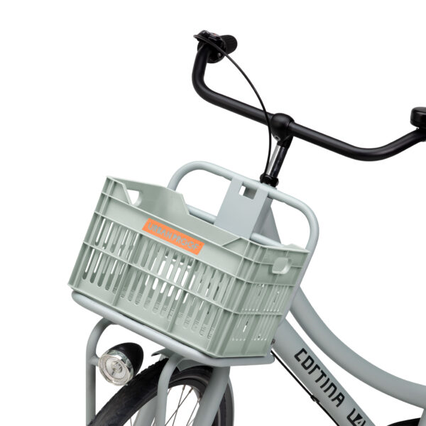 URBAN PROOF Recycled Bicycle Crate 15L JUNIOR - Misty mint green - Image 7