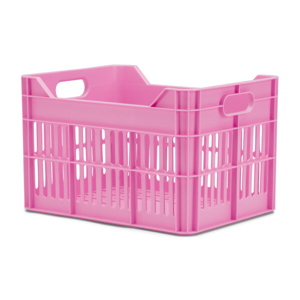 URBAN PROOF Recycled Bicycle Crate 15L JUNIOR - Bright Pink - Image 2