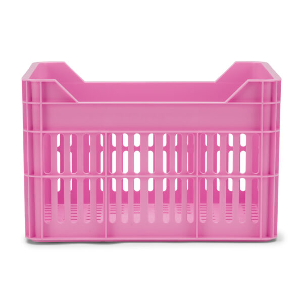 URBAN PROOF Recycled Bicycle Crate 15L JUNIOR - Bright Pink - Image 4