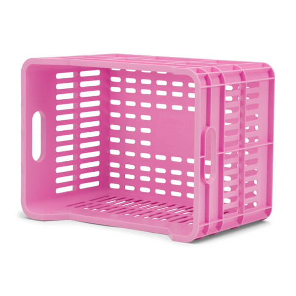 URBAN PROOF Recycled Bicycle Crate 15L JUNIOR - Bright Pink - Image 5